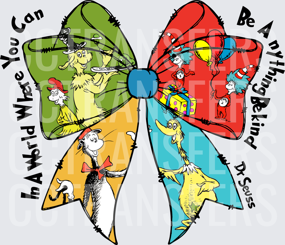 In A World Where You Can Be Anything Be Kind Bow (DTF)