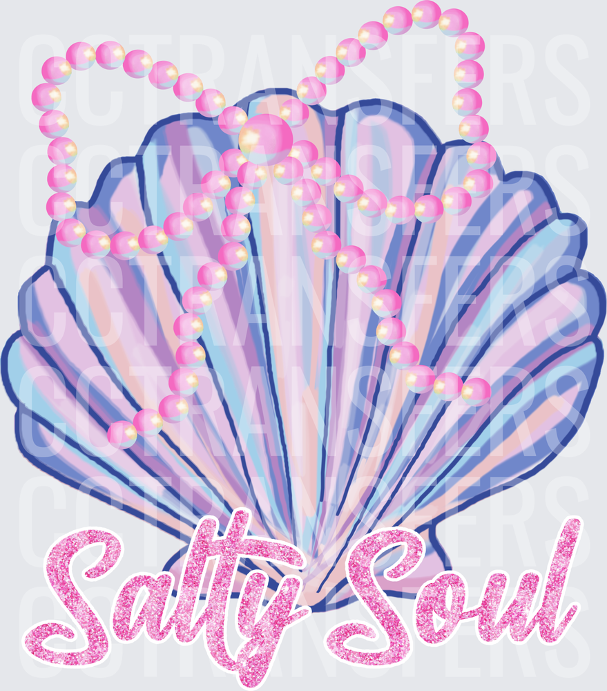 Salty Soul Pastel Seashell Pink Pearl Beads (DTF)