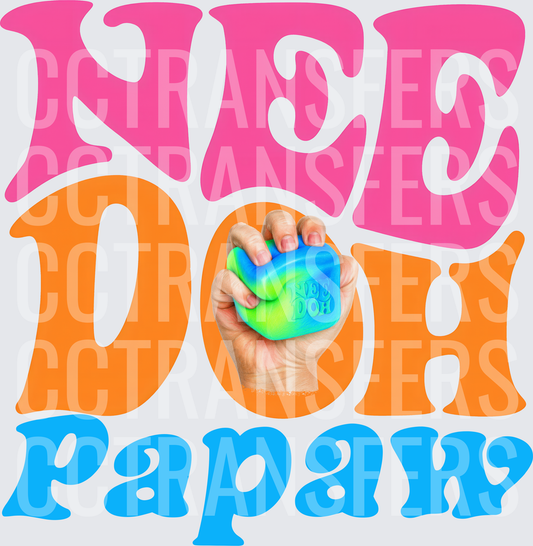 Nee Doh Papaw Groovy Retro Stress Ball Squeeze (DTF)