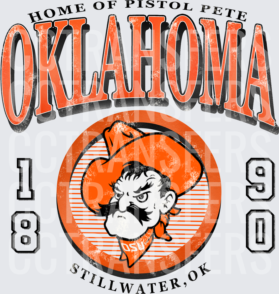 Oklahoma Home Of Pistol Pete Stillwater OK 1890 (DTF)