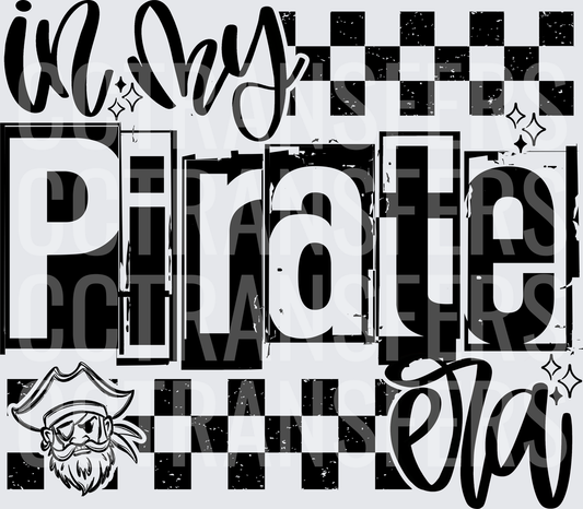 In My Pirate Era Checkered Grunge Mascot (DTF)