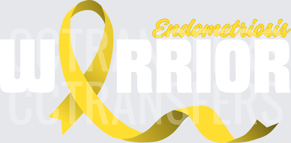 Endometriosis Yellow Awareness Ribbon (DTF)