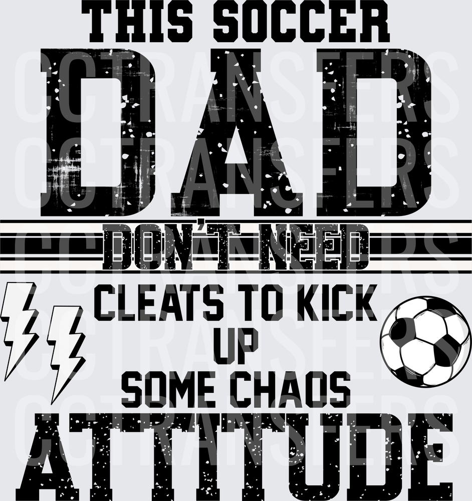 This Soccer Dad Don't Need Cleats To Kick Up Some Chaos Attitude (DTF)