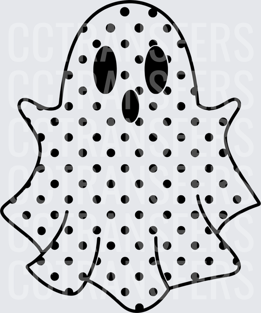 Polka Dot Spooky Ghost Halloween (DTF)