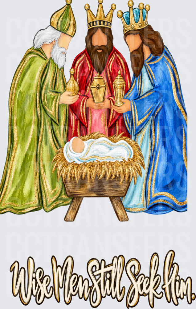 Three Kings Baby Manger Wise Men Still Seek Him (DTF)