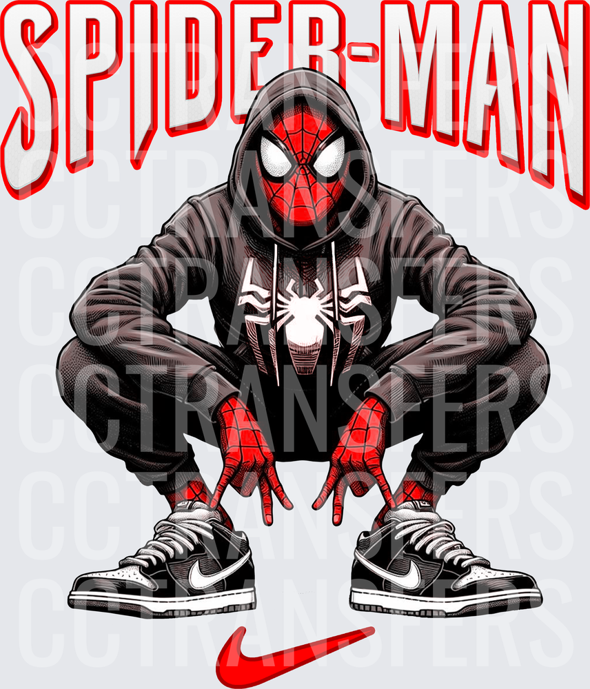 Crouching Hoodie Streetwear Sneakers (DTF)