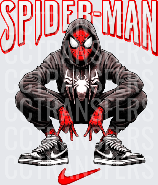 Crouching Hoodie Streetwear Sneakers (DTF)