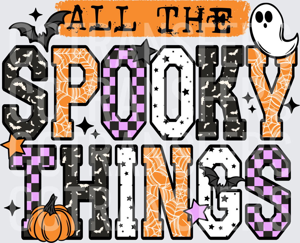 All The Spooky Things Halloween Patchwork (DTF)