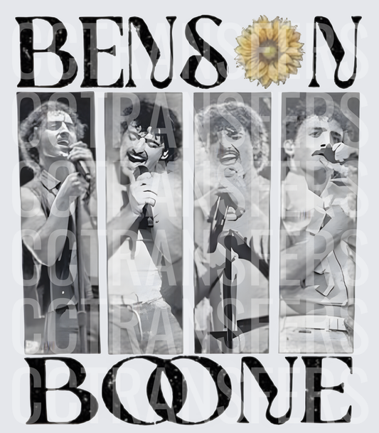 Benson Boone Four Panel Concert Photo Sunflower (DTF)