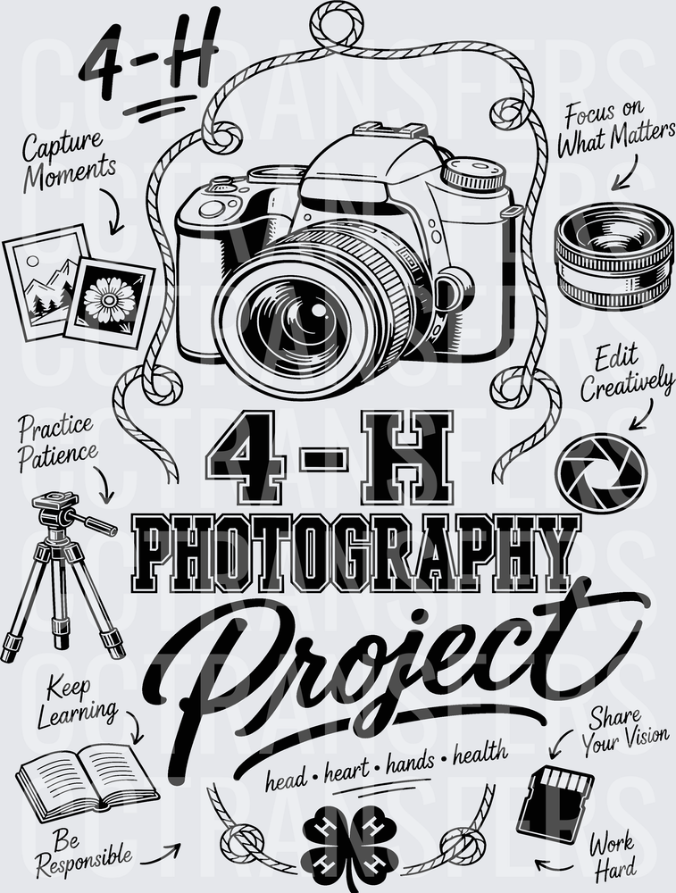 4-H Photography Project Head Heart Hands Health (DTF)