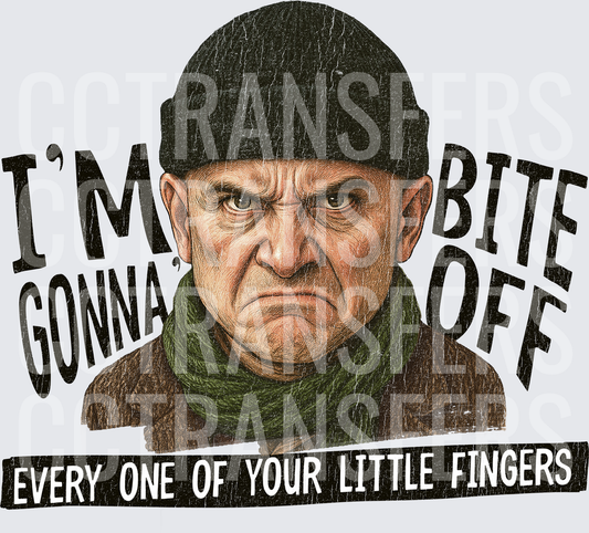 Grumpy Old Man I'm Gonna Bite Off Your Little Fingers (DTF)