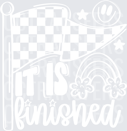 It Is Finished White Design (DTF)