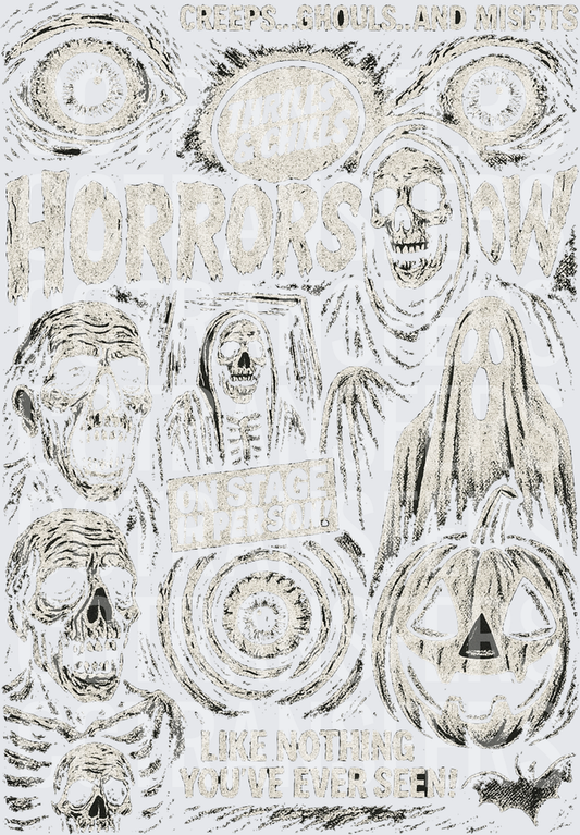 Thrills & Chills Horrors Creeps Ghouls Misfits Halloween (DTF)