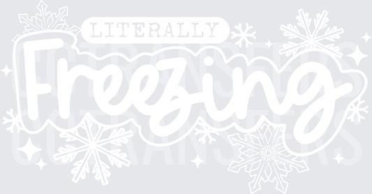 Bold White Minimalist Blank Canvas Design (DTF)