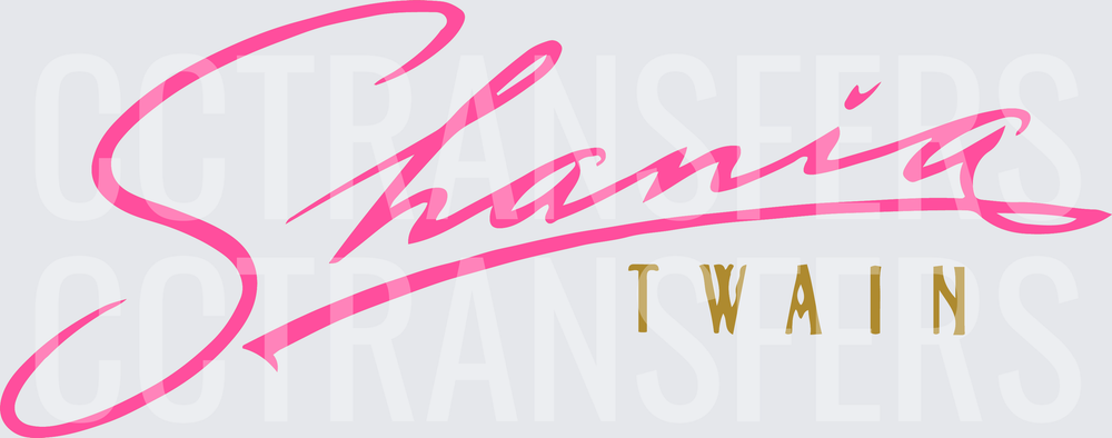 Pink Cursive Script Country Music Artist Name Logo (DTF)