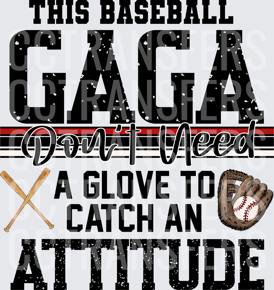 This Baseball Gaga Don't Need A Glove To Catch An Attitude (DTF)