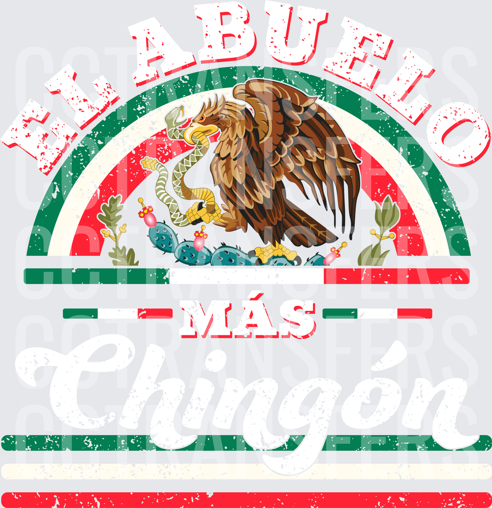 El Bueno Más Mexican Eagle Emblem Distressed (DTF)