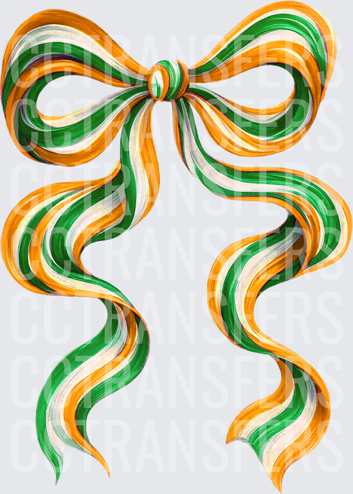 Orange Green Long Bow