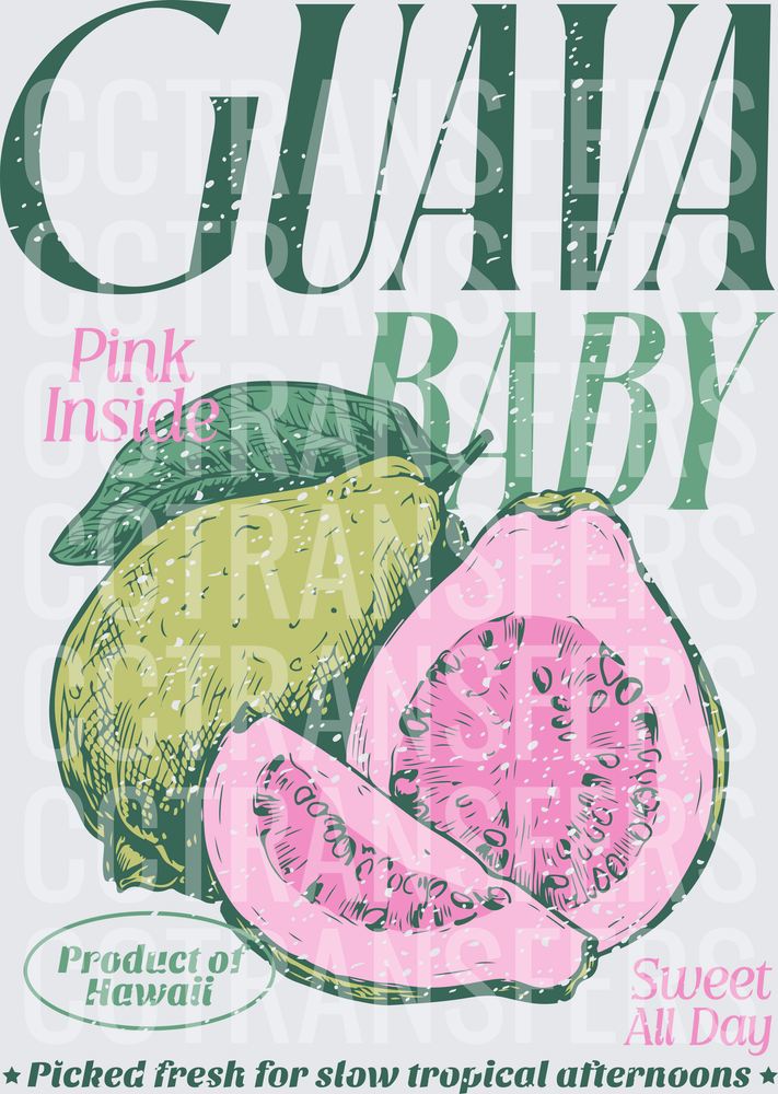 Guava Baby Pink Inside Sweet All Day Hawaii (DTF)