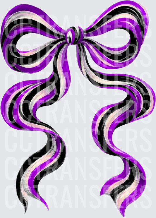 Purple Black Long Bow