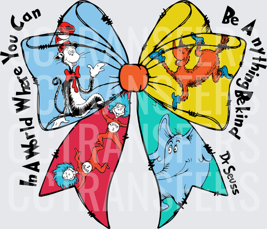 In A World Where You Can Be Anything Be Kind Bow (DTF)