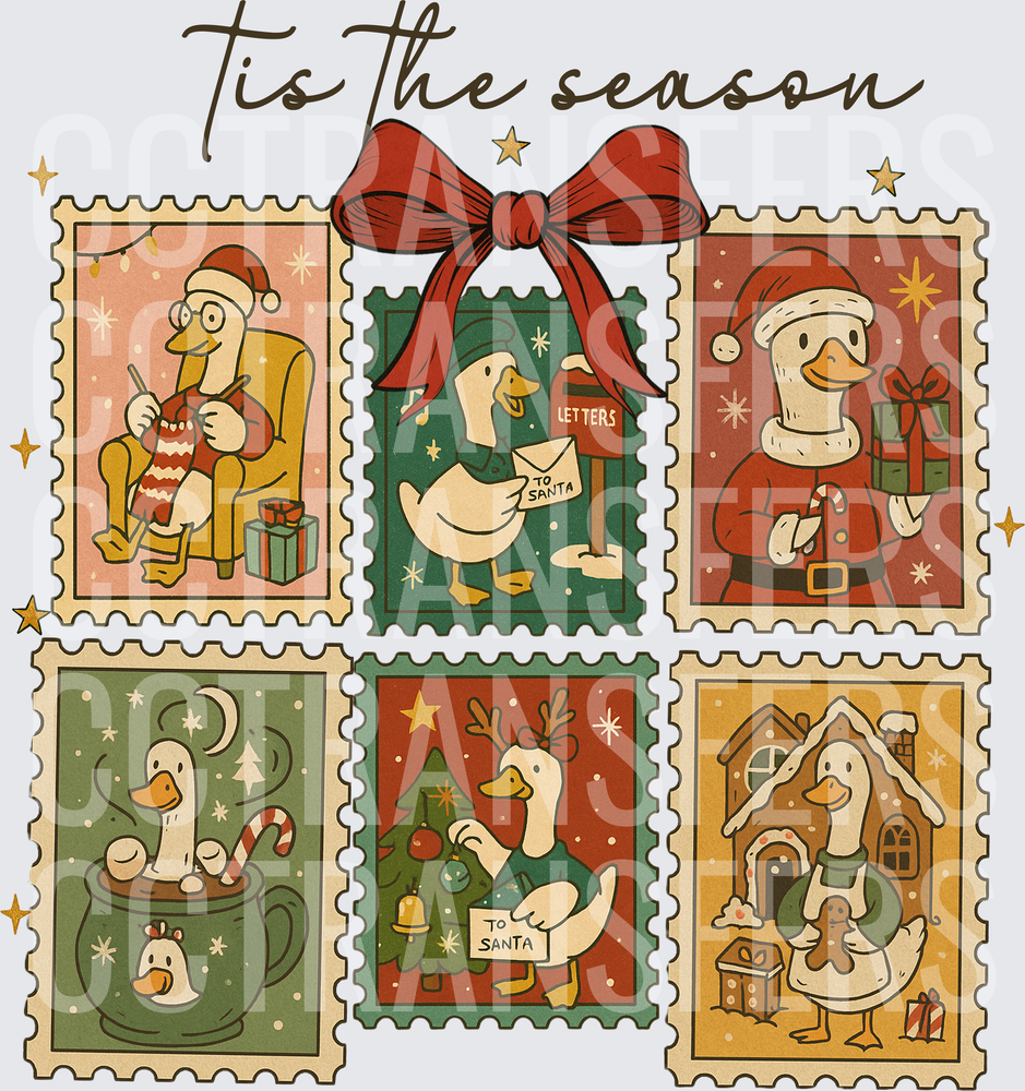 Tis The Season Duck Christmas Stamp Collection (DTF)