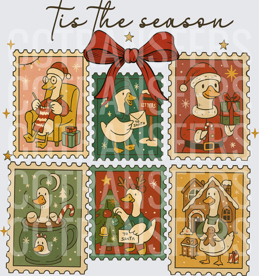 Tis The Season Duck Christmas Stamp Collection (DTF)