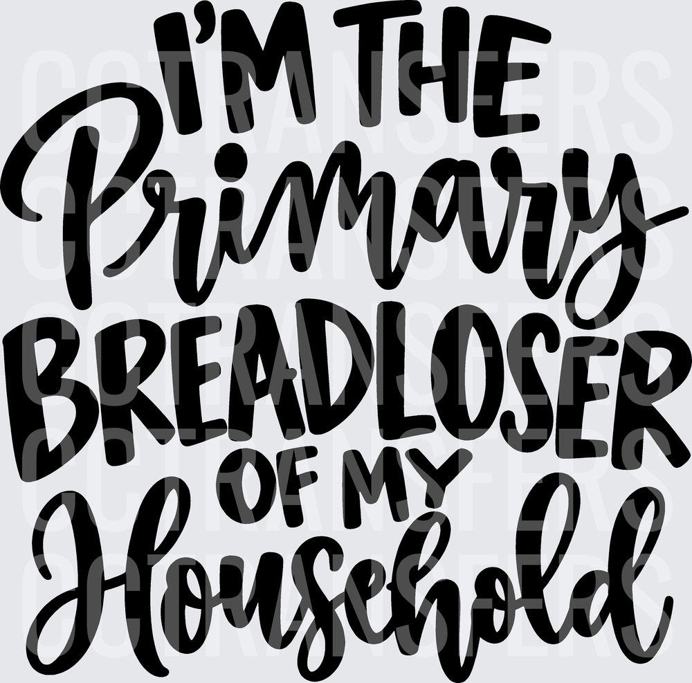 I'm The Primary Breadloser of My Household (DTF)