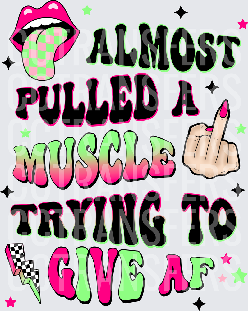 Almost Pulled A Muscle Trying To Give AF Sassy Retro (DTF)