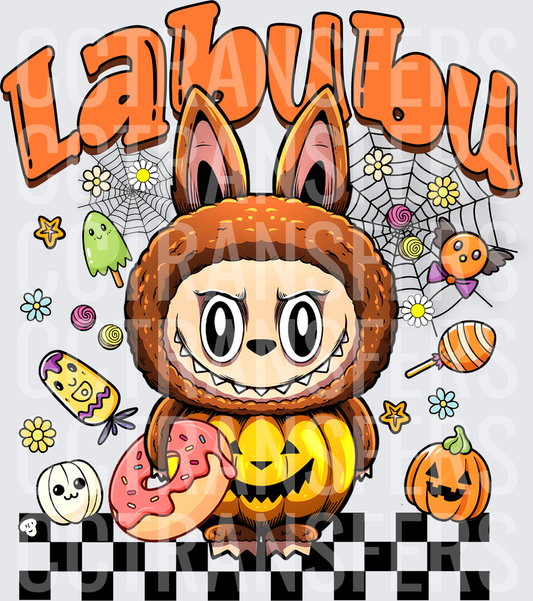Labubu Halloween Pumpkin Bunny Candy Donut Spooky (DTF)