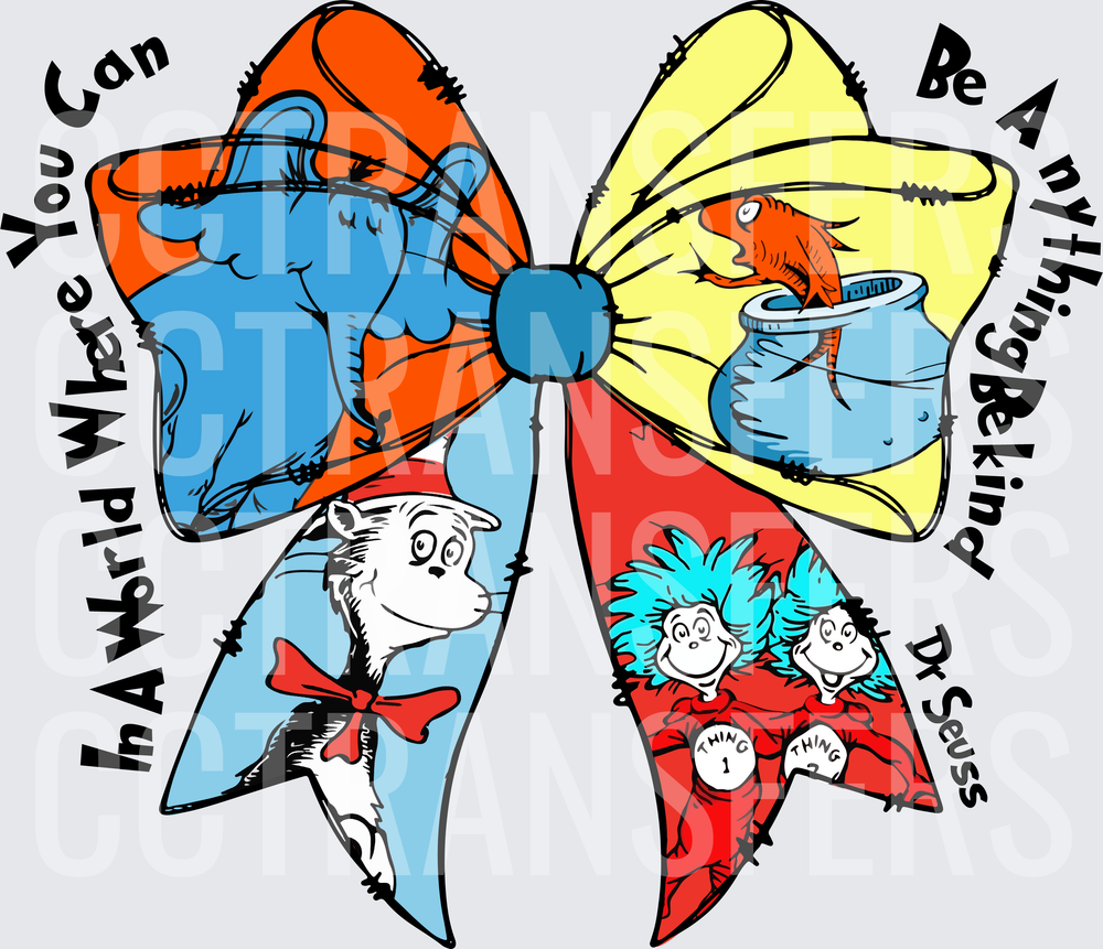 In A World Where You Can Be Anything Be Kind Bow (DTF)