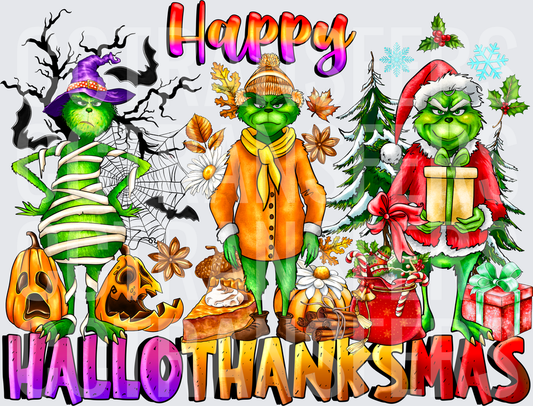 Happy Hallothanksmas G-Man Trio Holiday Seasons (DTF)