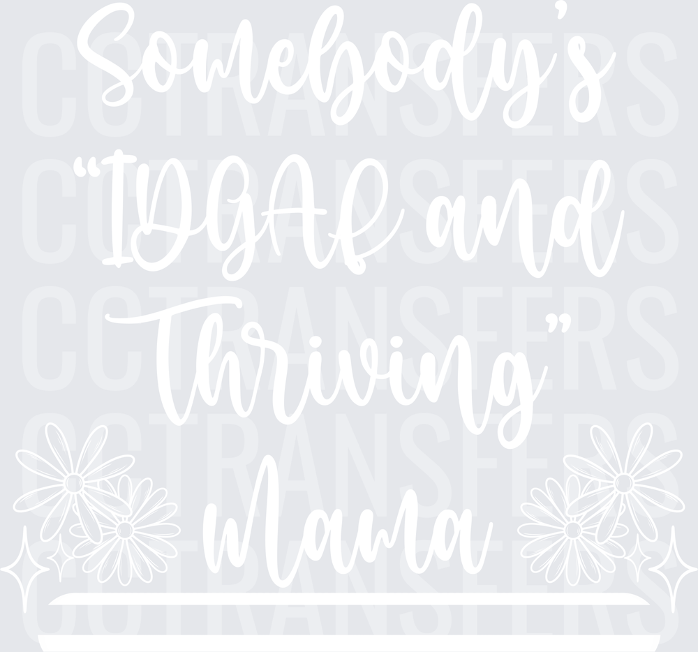 Bold White Minimalist Blank Clean Design (DTF)
