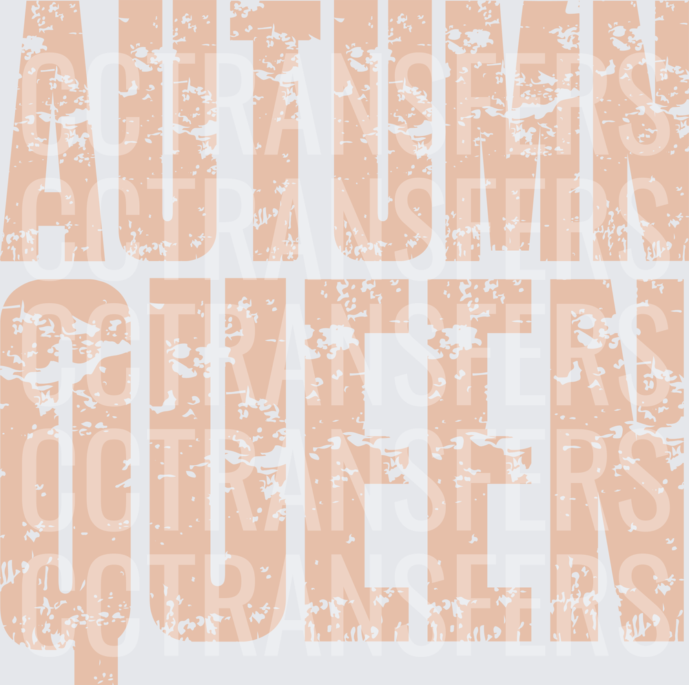 Autumn Queen Distressed Bold Text (DTF)