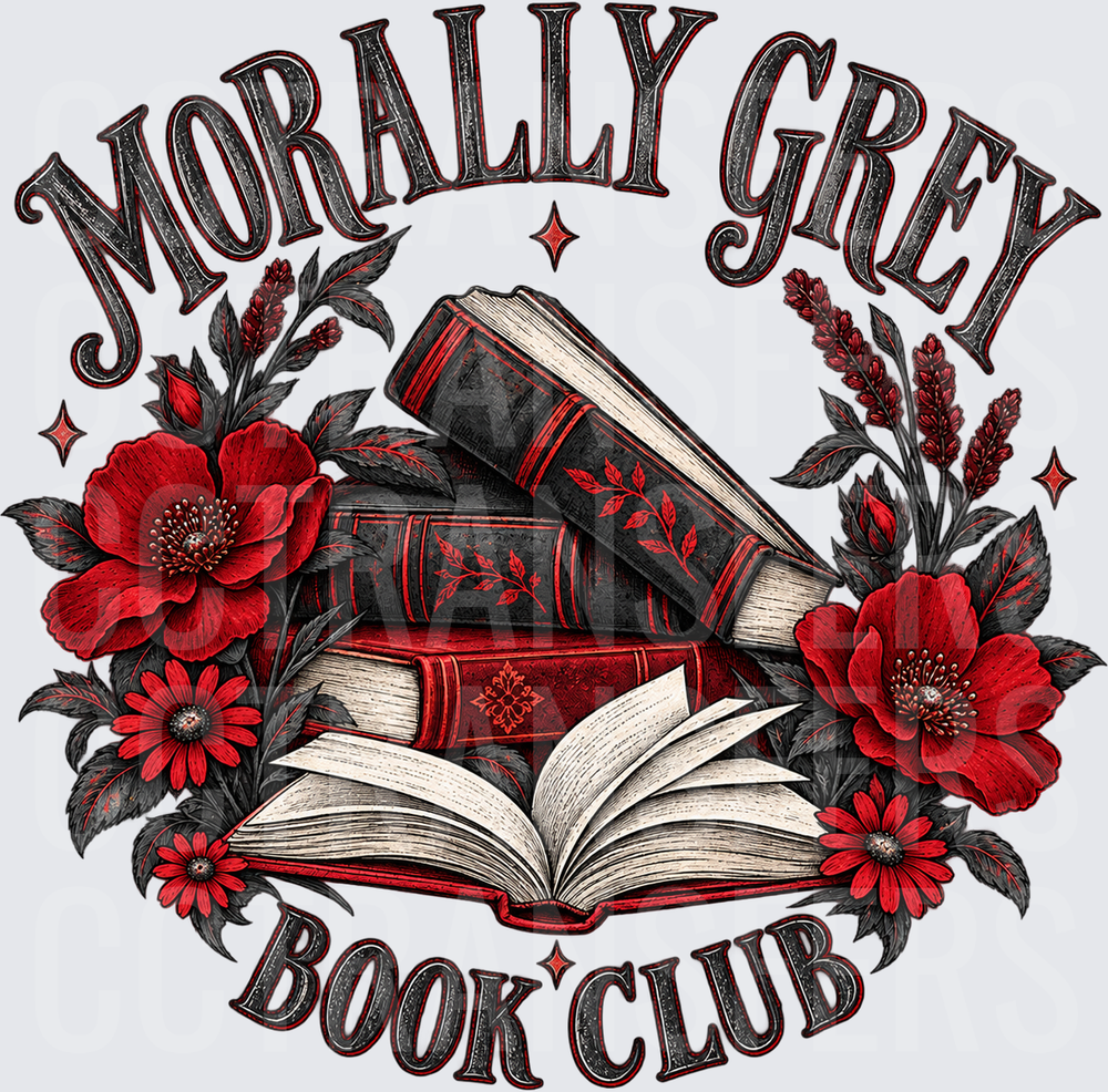 Morally Grey Book Club Floral Books (DTF)