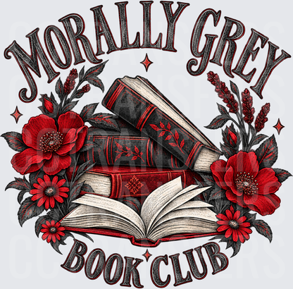 Morally Grey Book Club Floral Books (DTF)