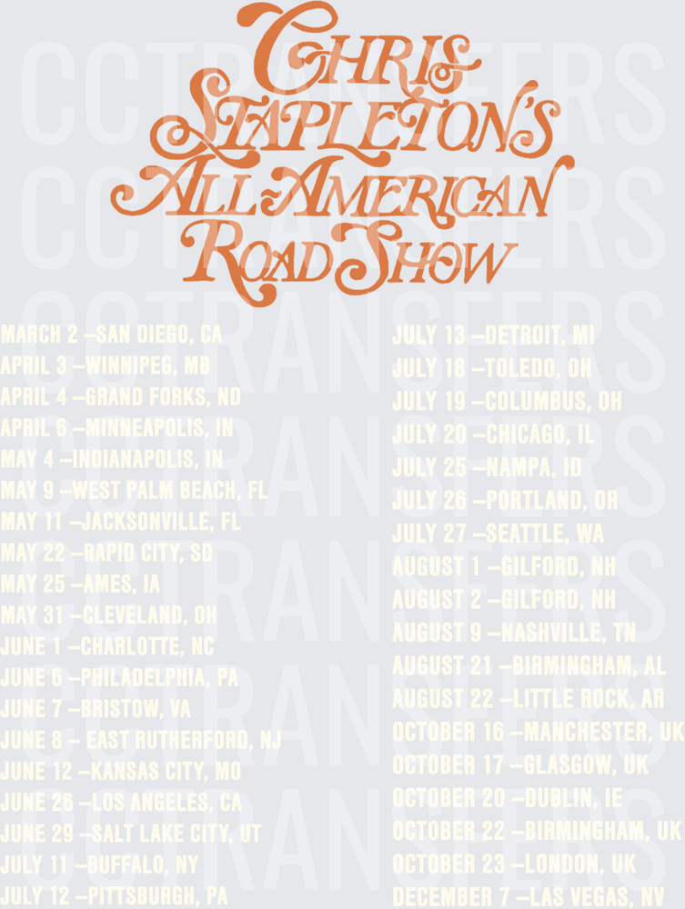 Stapleton's All American Road Show Tour Dates (DTF)