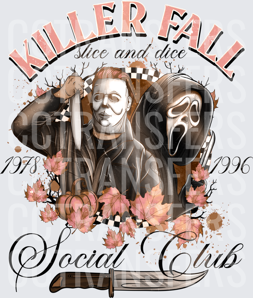 Killer Fall Slice and Dice Social Club Michael Myers Ghostface 1978 1996 (DTF)