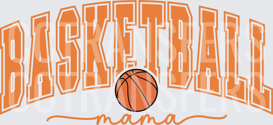 Basketball Mama Arched Varsity Text with Ball (DTF)