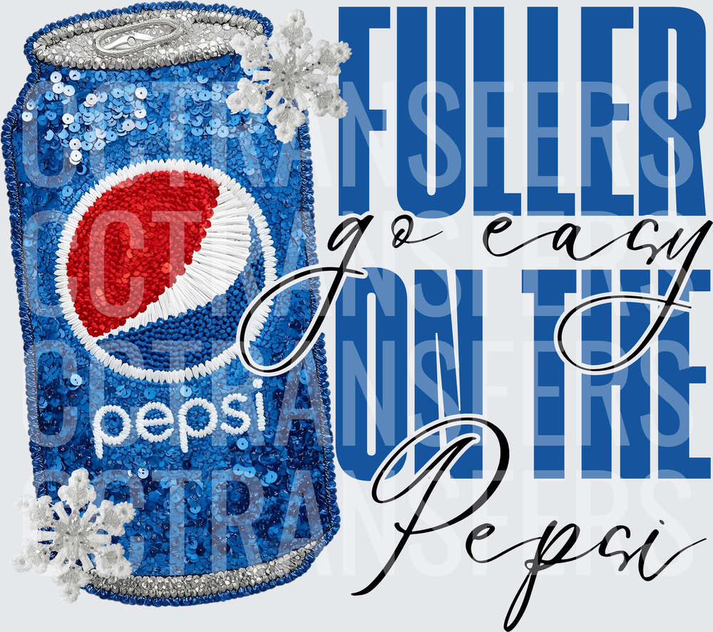 Fuller Go Easy On The Pepsi Home Alone Sequin Can (DTF)