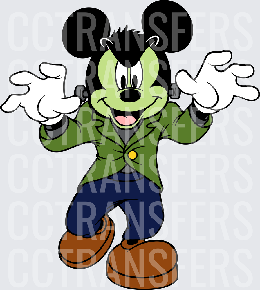 Cartoon Mouse Frankenstein Monster Halloween Costume (DTF)