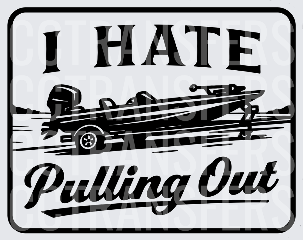 I Hate Pulling Out Bass Boat On Trailer Fishing (DTF)
