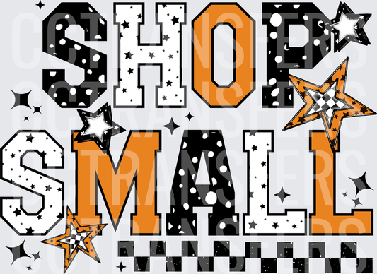 Shop Small Polka Dot Star Varsity Letter Design (DTF)
