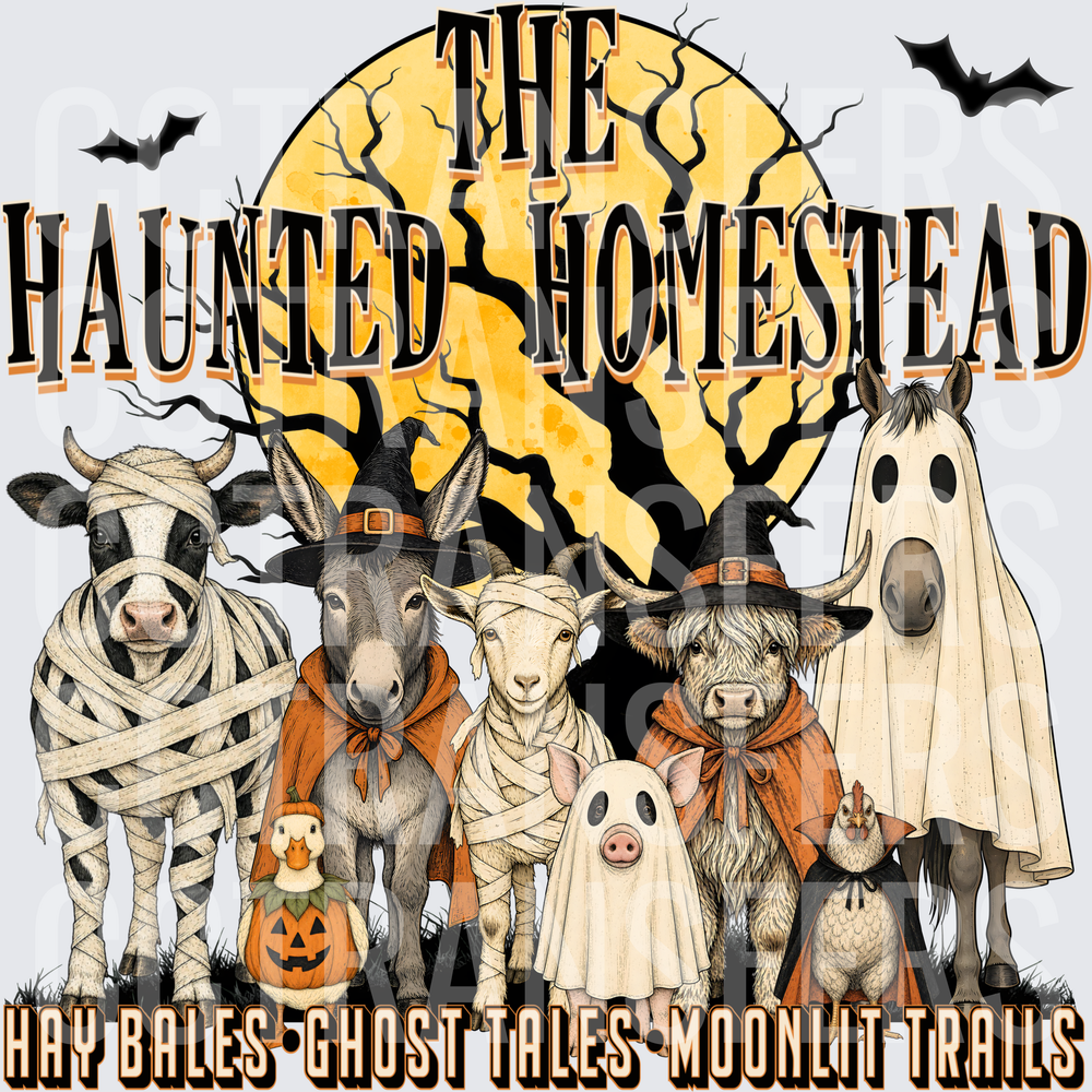 The Haunted Homestead Halloween Farm Animals (DTF)