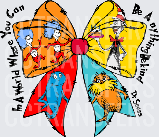 In A World Where You Can Be Anything Be Kind Bow (DTF)