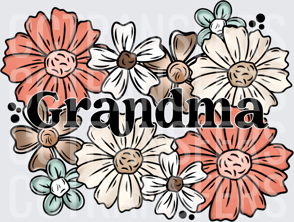 Grandma Boho Floral Arrangement (DTF)