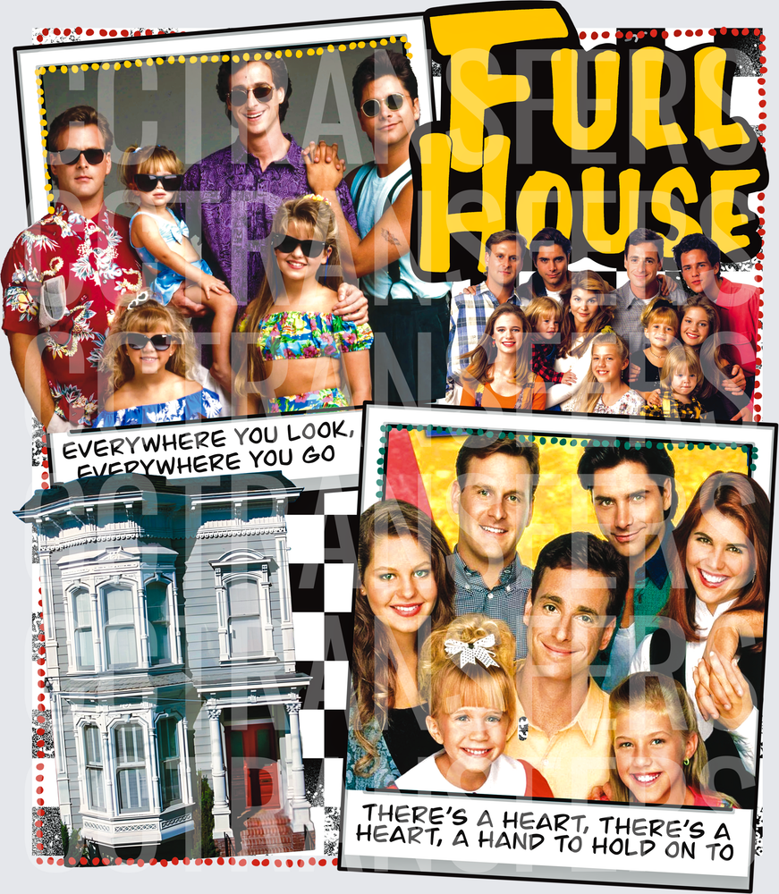 90s Family Sitcom Cast Collage Everywhere You Look DTF
