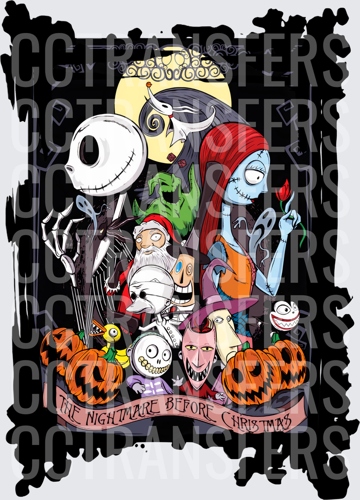 The Nightmare Before Christmas Character Group Full Moon (DTF)
