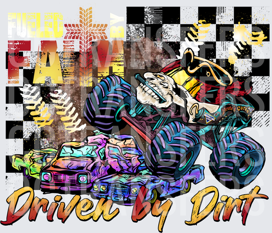 Fueled By Faith Driven By Dirt Pirate Monster Truck (DTF)