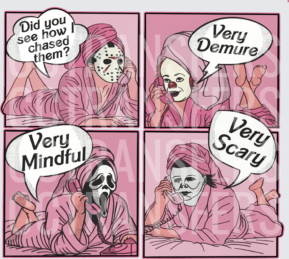 Horror Villains in Robes Very Demure Very Mindful Very Scary (DTF)